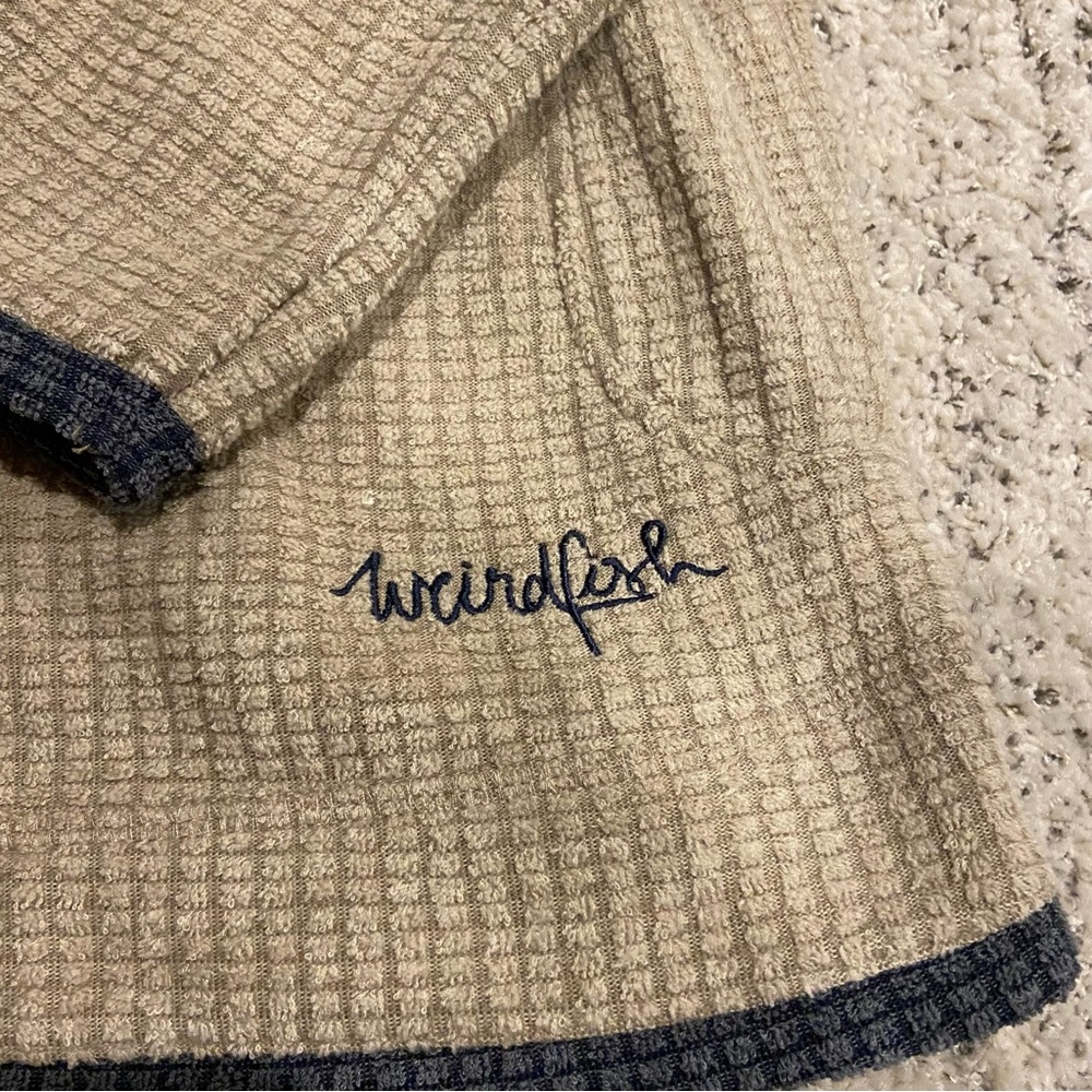 Irish 3/4 zip fleece lined sweater - Picture 2 of 5